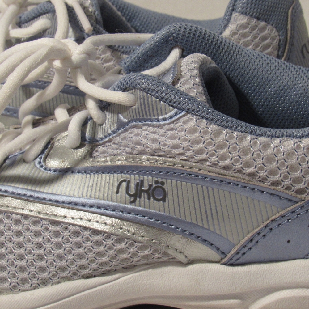 RYKA DASH Womens Sneaker Blue-White Mesh Ortholite Comfort Shoes, Size 7 - Picture 11 of 14